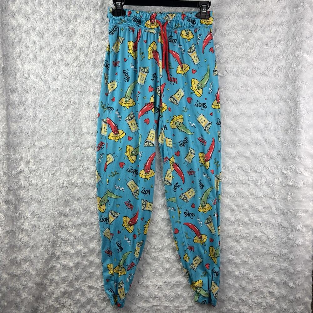 Briefly Stated Whimsical Liquor Shot Print Jogger Pants Pajama Pants Women's XS